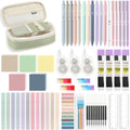MoKo Pencil Case with Supplies, 60Pcs Aesthetic School Set, Green - color: Green-60P
