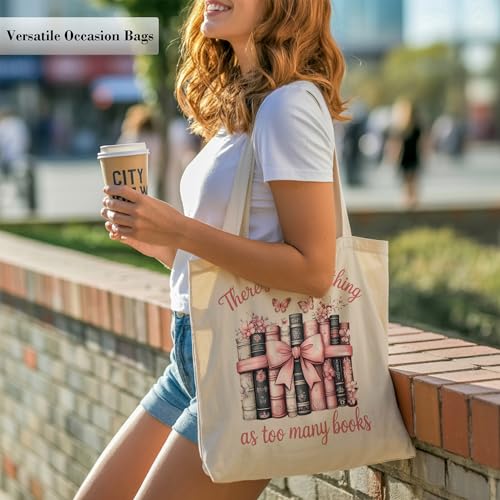 Aesthetic Canvas Tote Bag, Cute Reusable Bags for Women with Inner Pocket - color: Gray