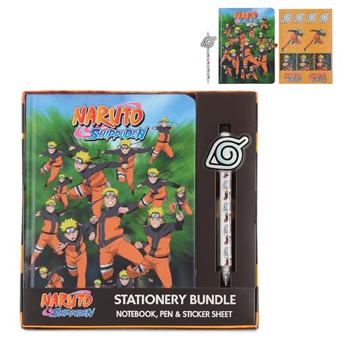 Culture Fly Naruto Kids Stationary Set for Boys, Journal Kit with Pen - color: Naruto