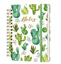 Cute Spiral Journal Planner, A5 Hardcover Lined Writing Journals for Women - color: Green Cactus