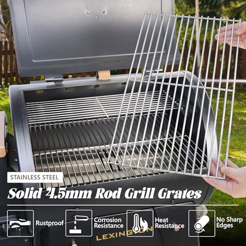 Flame Broiler Kit for Pit Boss Lexington 500 540 550 Series Cooking Grid Smoker Grill Grate Replacement Parts Pitboss Pellet Drip Tray Diffuser Heat Deflector Plate BBQ Accessories PB500NX - size: For 540 Series with Grill Grates
