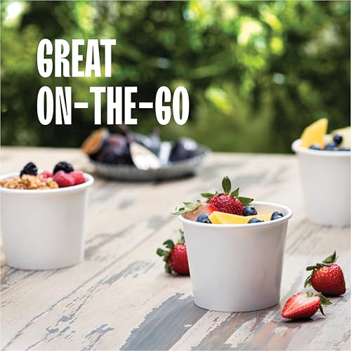 Eco-Friendly Paper Food Containers with Lids - 12 oz [50-Sets] Soup Cups - size: 12 oz.