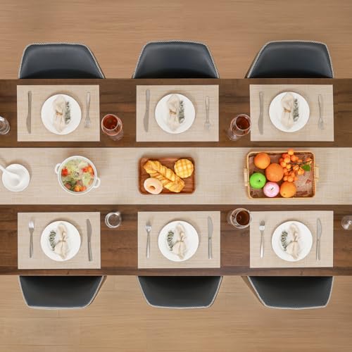 Myir JUN Placemats Set of 4 Kitchen and Dining Table Placemats - color: A-beige, size: Set of 4