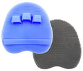 2 Pack Soft Silicone Body Scrubber, Shower Brush Exfoliating Skin Massage - color: 1 Pars_purple+gray