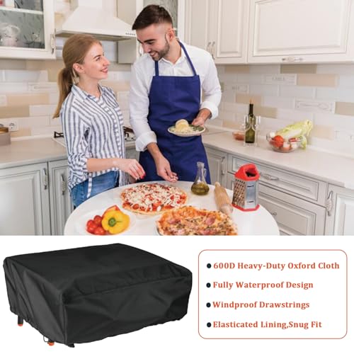 Pizza Oven Cover for Blackstone 2238 2379 Leggero Tabletop Pizza Oven, Heavy-Duty Waterproof Portable Outdoor Grill Cover for Blackstone 5967 Table Top Accessory - size: 23" L x 22" W x 11" H
