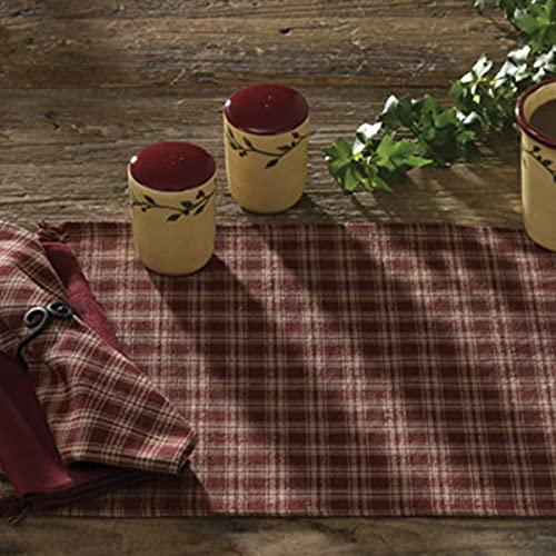 Park Designs Sturbridge Placemat Set of 4, Red