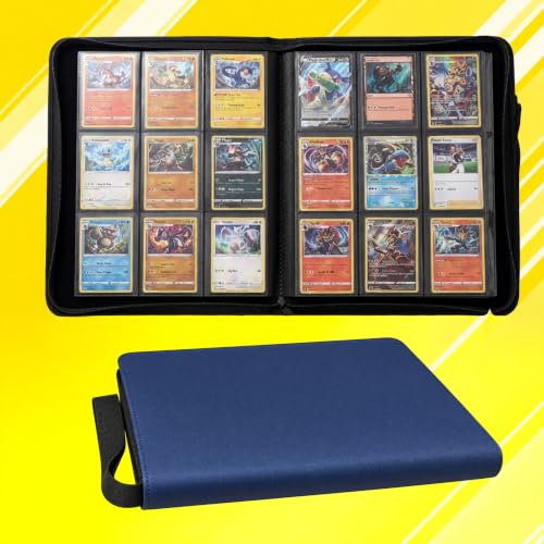 Card Binder, 9 Pocket 540 Card for Collectible Trading Card Albums - color: 540-BIG-BLUE-1