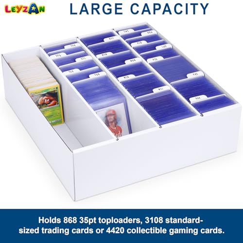 Trading Card Storage Box, 2-Pack Bulk Card Storage for MTG Sports Cards - color: 2 PACK