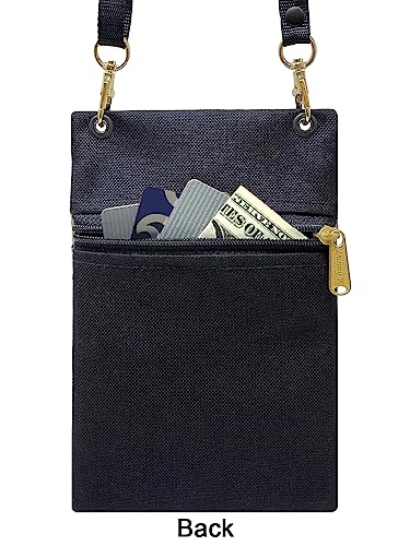 Danny K. Women's Tapestry Crossbody Cell Phone or Passport Purse, Handmade in USA - color: Meowser