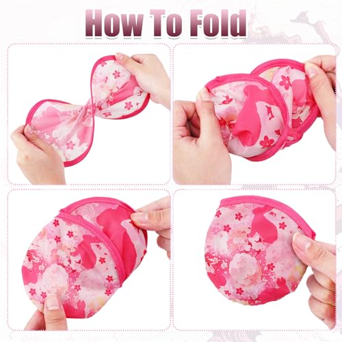 Gejoy 24 Pcs Japanese Foldable Folding Fans Flying Disc 8 Style - color: Japanese Fan