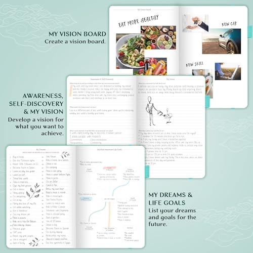 Legend Planner Undated, Weekly & Daily Goal Journal, A5 Aquamarine - color: Aquamarine (Undated), size: A5 (5.5'' x 8.3'')