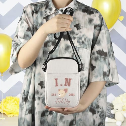 WCGXKO Korean Pop Gift Korean Group Merch Boys Group Est 1999 Dwaekki Crossbody Bag for Pop Music Lover - color: 2001foxl Cr