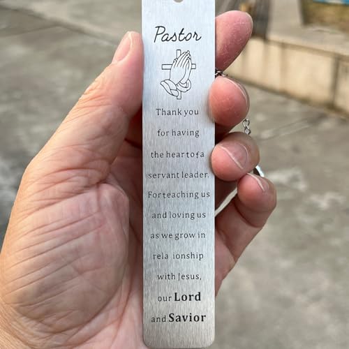 Christian Bookmark Gifts for Women Girls Boys, Inspirational Religious Book Mark Markers Faith - style: To my pastor