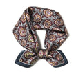 100% Mulberry Silk Scarf - 25.6" Square Neckerchief & Headscarf Gift Packed - color: Bronze-2