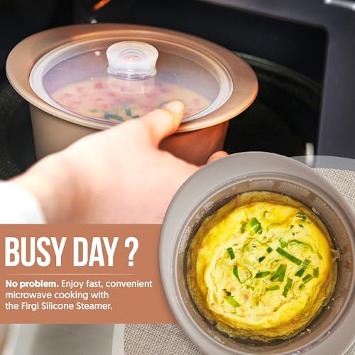 27oz Platinum Silicone Microwave Steamer Pot with Handle & Lid - Korean 100% Food-Grade Steamer Bowl, Heat-Resistant Cooker with Steam Holes, Easy Clean, Dishwasher Safe, Yellow - color: Butter Yellow, size: 27oz