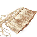 BEL AVENIR 8 Pcs Elegant Polyester Key Tassel Colorful Craft Tassels Charms - color: Beige