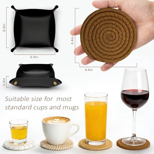 Coasters Set of 4, Boho 4-Color