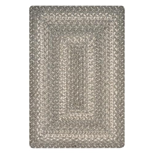 Homespice Grey Cloud Jute Braided Placemats, Rect 13x19 Set of 6 - color: Grey Cloud