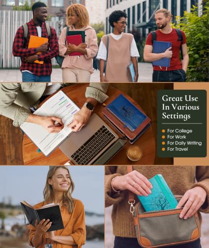 Small Journal Notebook 3.7"x6.8", 300 Page Lined Paper Pocket Size Notebook - color: Blue, size: A6 (3.7in x 6.8in)