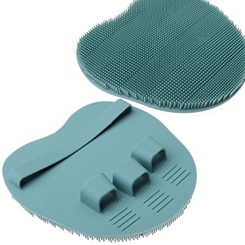 4 Pack Soft Silicone Shower Brush, Body Exfoliating Skin Massage Scrubber, Dry Skin Brushing Glove Loofah, Fit for Sensitive and All Kinds of Skin (4 Pack-PP1) - color: 4 Pack-pp1