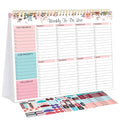 Thboxes Weekly To Do List Notepad, 8.5"x11" Desk Planner 52 Sheets, Pink - color: Pink Weekly To Do List
