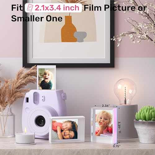 WINKINE 6 Pack Instax Mini Picture Frame, 2x3 Small Picture Frames - color: Iridescent, size: 6 pack