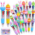 24PCS Easter Fun Pens Bunny Easter Egg Multicolor Pens for Basket Stuffers - style: Easter Eggs-24pcs