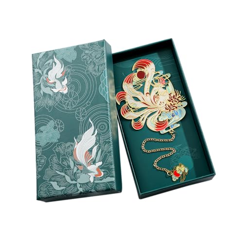 Shan Hai Jing Divine Beasts Bookmark Phoenix Dragon Koi Deer Good Luck Gift - color: Style 5 Gift Boxed