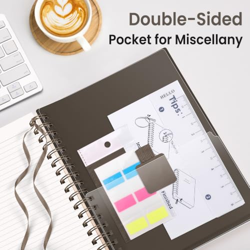 EMSHOI Lined Spiral Journal Notebook, 300 Pages, A4 Size (8.2'' x 11.2'') - color: Coffee, size: A4