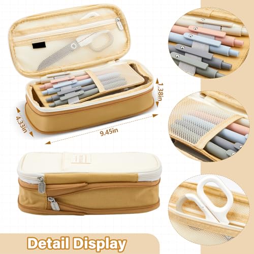 Jutom 39 Pcs Aesthetic Book Annotation Kit,Khaki,Cute Style - color: Khaki, style: Cute Style