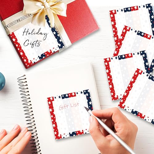Sticky Notes 3x3 Inches, Cute Self-Stick Note Pads, Funny Memo Pads, Easy to Post Sticky Notes for Office, Home & Notebook Colorful USA Star Pattern - color: Colorful Usa Star Pattern