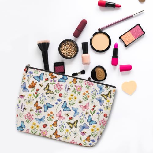 Butterfly Makeup Bag for Women Travel Organizer Pouch Cosmetic Bags 01 - color: Multicolor 1582
