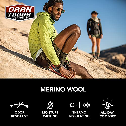 Darn Tough Vermont Men's Willoughby Micro Crew Cushion Hike Socks (5003) - color: Taupe, size: X-Large