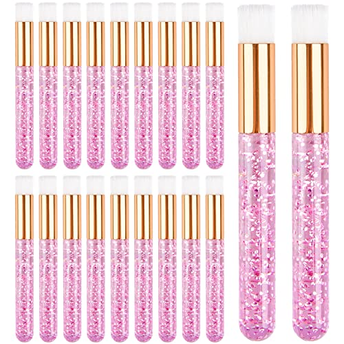 TUZAZO 20 PCS Pink Lash Shampoo Brushes for Cleansing - style: 20 Brushes, Pink