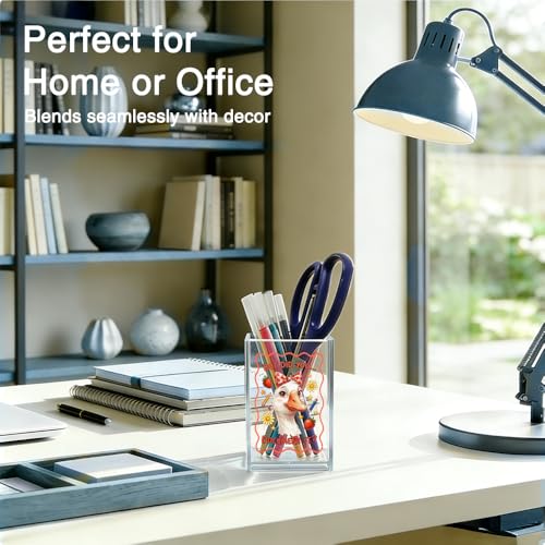But Did You Document It Acrylic Organizer Pencil Pen Holder, Cute Strawberry Goose Desk Organizer, Teacher Appreciation Back to School Gifts for Principal Assistant Mentor Tutor Coworker - color: Clear 6