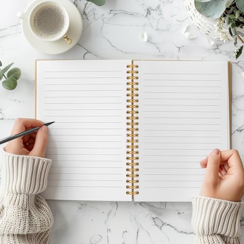 Guymn Coquette Bow Floral Goose Notebook, Goose Journal for Women, Cottagecore Rose Flower Botanical Geese Animal Hardcover Spiral Notebooks Journals, 5.5x8.3 Inch - color: Floral Goose