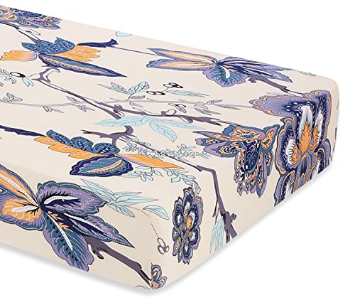 SearchI Stretch Printed Sofa Couch Cushion Covers Replacement Chair Cushion Slipcovers Sofa Seat Cover Furniture Protector Sofa Slipcover Soft with Elastic Bottom(Medium, Flower Pattern) - color: Flower Pattern, size: Medium