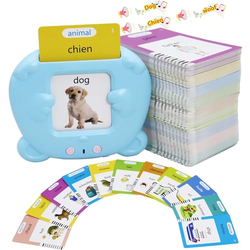 MAYAPHILOS English and French Talking Flash Cards with 510 Sight Words - size: 510 Words French and English