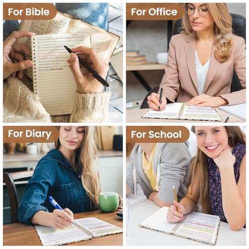 Taja Spiral Lined Journal for Women, Pretty Hardcover Journal Notebook, A5 - color: N-Leopard