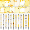 Dispowreath 24 Pcs Bee Sticky Notes with Pens Bee Themed Gifts - style: Bee