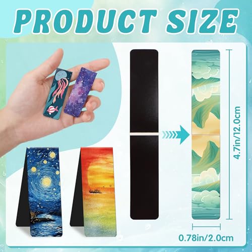 48PCS Magnetic Bookmarks Bulk Magnet Bookmarks Book Lovers Gifts - style: Multi-style