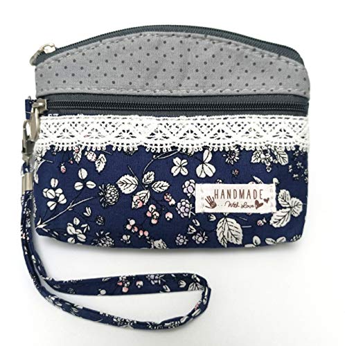 Coin Purse for Women Cute Small Wallets Change Purse Coin Pouch (grey blue) - color: grey blue