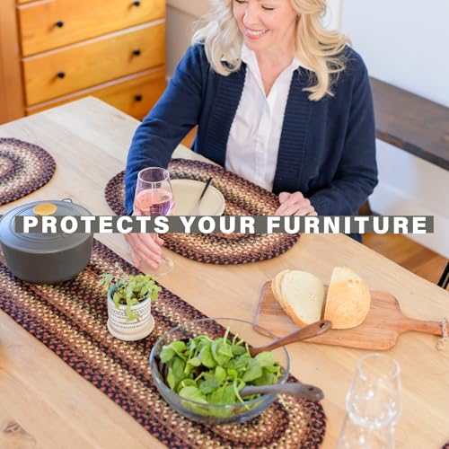 Homespice Prescott Jute Braided Placemats, Rect 13x19 Set of 4 - color: Prescott