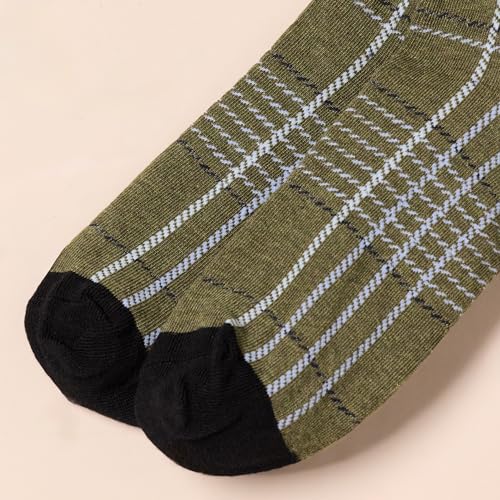 Amazon Essentials Men's Patterned Cotton Dress Crew Socks, 5 Pairs - color: Multicolor, size: 8-12
