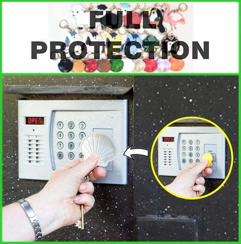 Leather Keychain holder Protective Case Compatible with Apple AirTag - color: White