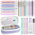 Nicpro School Supplies Stationary Set with Pencil Case, 39 PCS Purple - color: Purple, size: 1 count (Pack of 39)