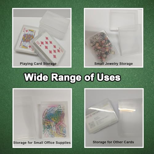 12 Pack Playing Card Case,Empty Plastic Trading Card Storage Box