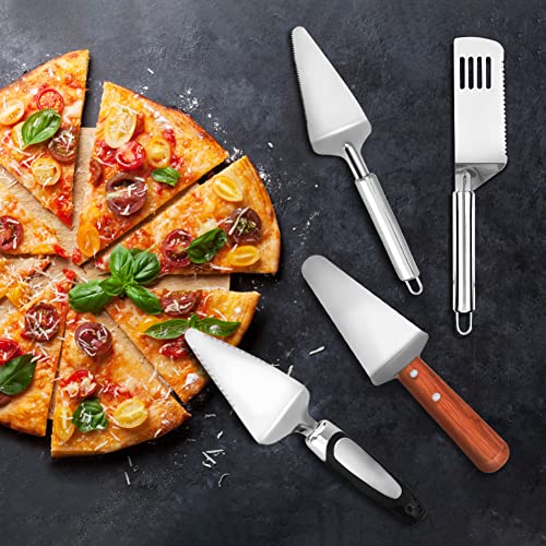 Pie Server Set, 4 Piece Cake Pizza and Dessert Serving Spatulas