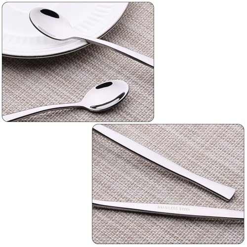 8-Pieces ce Cream Spoons, Stainless Steel Long Handle Spoon