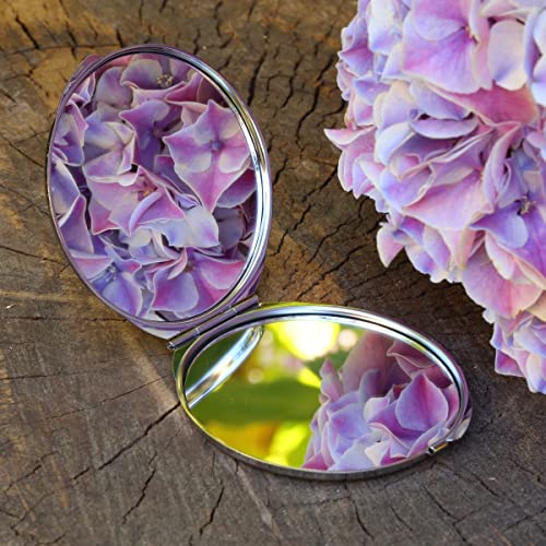 NewCharms Vintage Mermaid Compact with Mirrors - Perfect Pocket and Purse Size Folding Mirror for Applying Make Up Anywhere